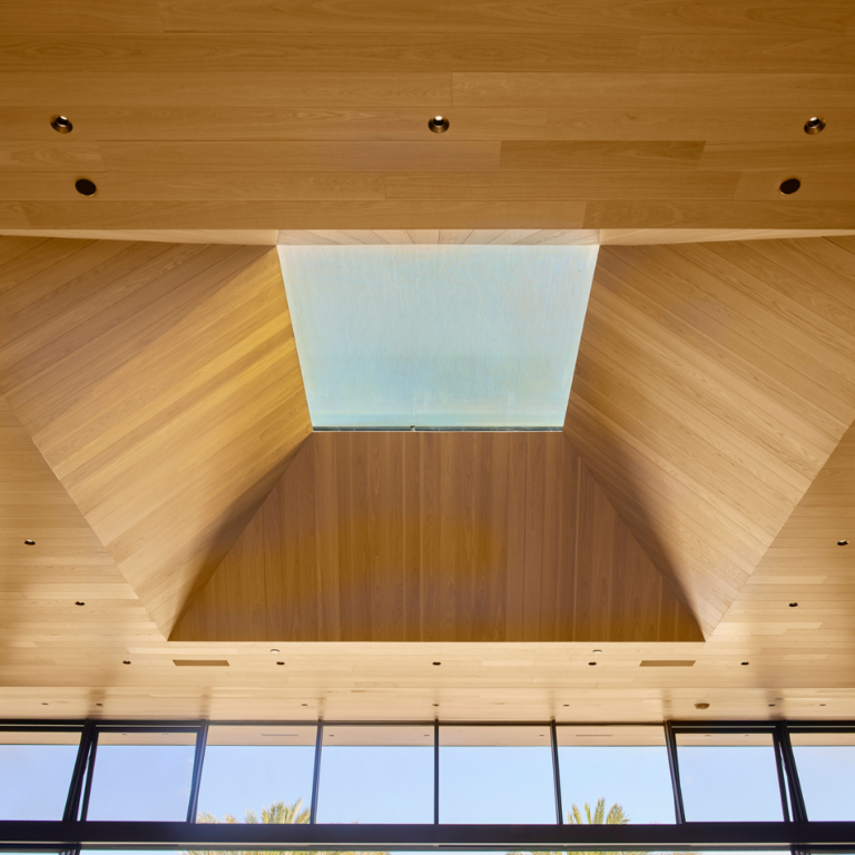 Perfecto Micro perforated Wood Ceiling White Oak Planks
