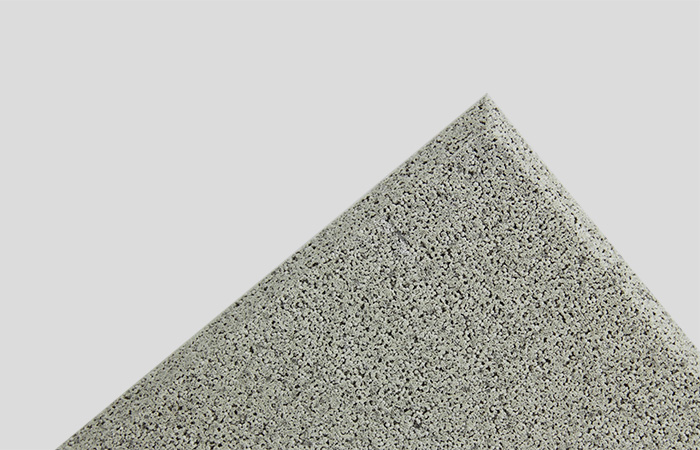 Pora sustainable acoustical finish crafted entirely from recycled glass